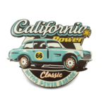 plaque déco voiture california vintage