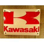 plaque émaillée déco kawasaki