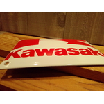 plaque déco émaillée rétro vintage kawasaki
