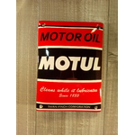 plaque émaillée déco motul motor oil