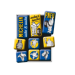 coffret aimants frigo pneus michelin rétro vintage