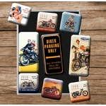magnets aimants frigo biker rétro