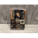 coffret de 9 magnets émaillés harley davidson rétro