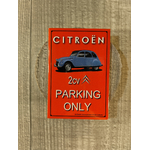 magnet déco frigo rétro citroen 2cv parking only