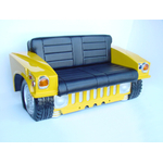 Canapé Hummer jaune rétro