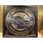 horloge murale déco ford mustang publicitaire