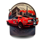 plaque ford mustang déco américaine