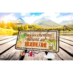 acc roche-clés mural déco rétro vintage rhum