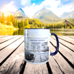 tasse céramique collection peugeot assistance garage