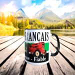 mug céramique publicitaire renault tracteur francais