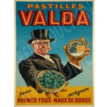 plaque déco publicitaire pastille valda