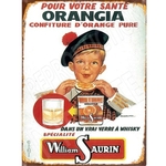 plaque déco vintage publicitaire william saurin