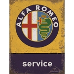 plaque déco publicitaire alfa roméo service