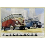 plaque déco publicitaire combi beetle vintage