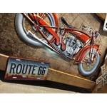 Grande plaque métal déco moto US collection