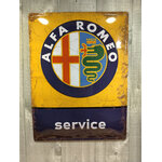 Plaque Alfa Roméo service publicitaire