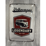 Plaque Vw Combi legendary publicitaire