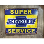 Plaque super Chevrolet service publicitaire