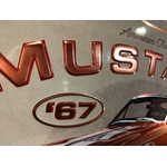 Plaque Ford Mustang 1967 Edition Limitée rétro vintage