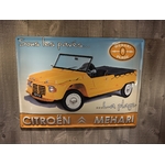 Plaque Citroën Méhari publicitaire