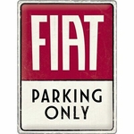 plaque-deco-fiat-parking-only