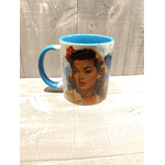 Mug céramique pin-up vintage