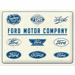 plaque-metal-ford-logos-evolution-emaillee-deco-vintage