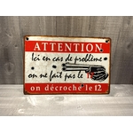 Plaque Ici on décroche le 12