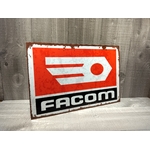 Plaque métal Facom logo