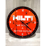 horloge murale déco hilti publicitaire