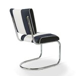 chaise de diner bi-couleur prospect bleu marine
