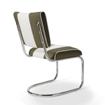 chaise de diner bi-couleur prospect kaki mobilier américain