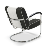 Chaise confort diner bi-colore Pullman noir