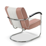 Chaise confort diner bi-colore Pullman rose mobilier américain