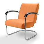 Chaise rétro confort Pullman orange
