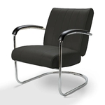 Chaise rétro confort Pullman noir