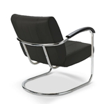 Chaise rétro confort Pullman noir mobilier américain