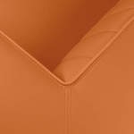 canapé 1 place delucas orange angle mobilier
