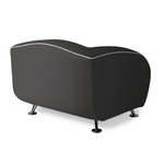 Canapé 1 place delucas noir mobilier américain