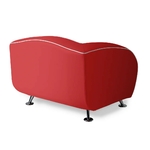 Canapé 1 place delucas rouge mobilier américain