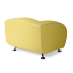 Canapé 1 place delucas jaune mobilier américain