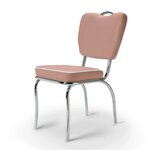 Chaise Majestic  Chrome rose