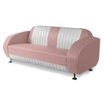 Sofa canapé bicolore Waverly rose