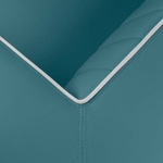 Canapé 1 place delucas bleu angle mobilier