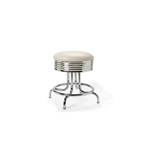 Tabouret de Diner bas Airline blanc