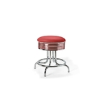 Tabouret de Diner bas Airline rouge