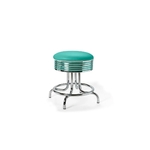 Tabouret de Diner bas Airline turquoise