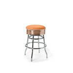 Tabouret de bar luxe bas Palace 66 mobiler américain orange