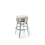 Tabouret de bar luxe bas Palace 66 mobiler américain blanc