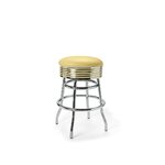 Tabouret de bar luxe bas Palace 66 mobiler américain jaune